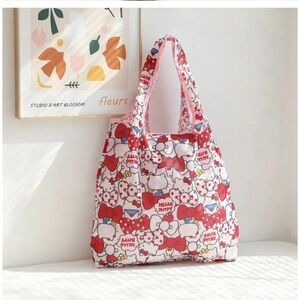 🆕 HELLO KITTY Foldable Reusable Eco Nylon Tote Bag